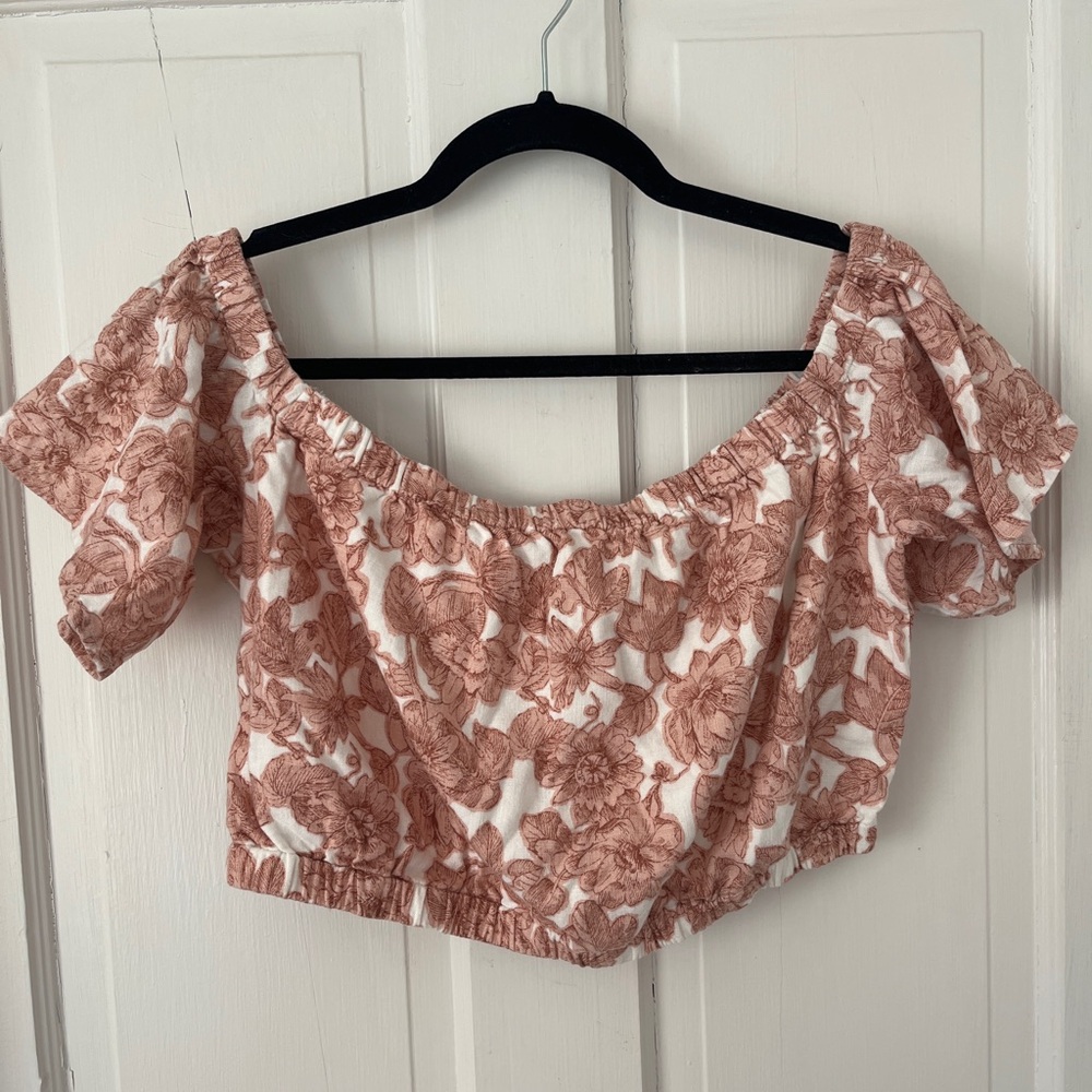Abercrombie & Fitch Floral Blouse & Short Set